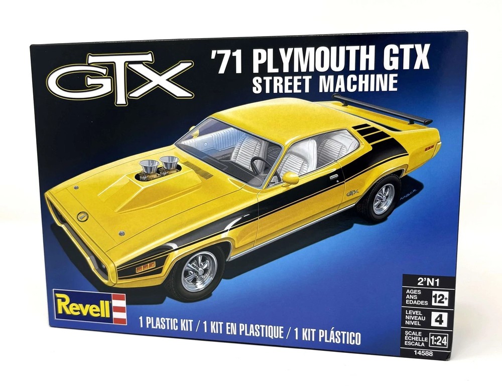 Revell 1/24 SCALE Plymouth GTX Street Machine Custom Build KIT#14588~NEW in BOX
