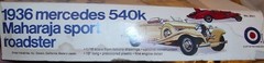 ENTEX 1936 MERCEDES 540K MAHARAJA SPORTS COUPE CAR MODEL 1:16 BOXED 8501