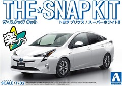 AOSHIMA 1/32 The Snap Kit Series Toyota Prius Super White 2