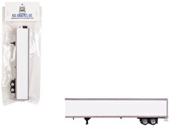 HO Logistics Replicas HL-158 1/87 Box Trailer with Reefer White (HO)