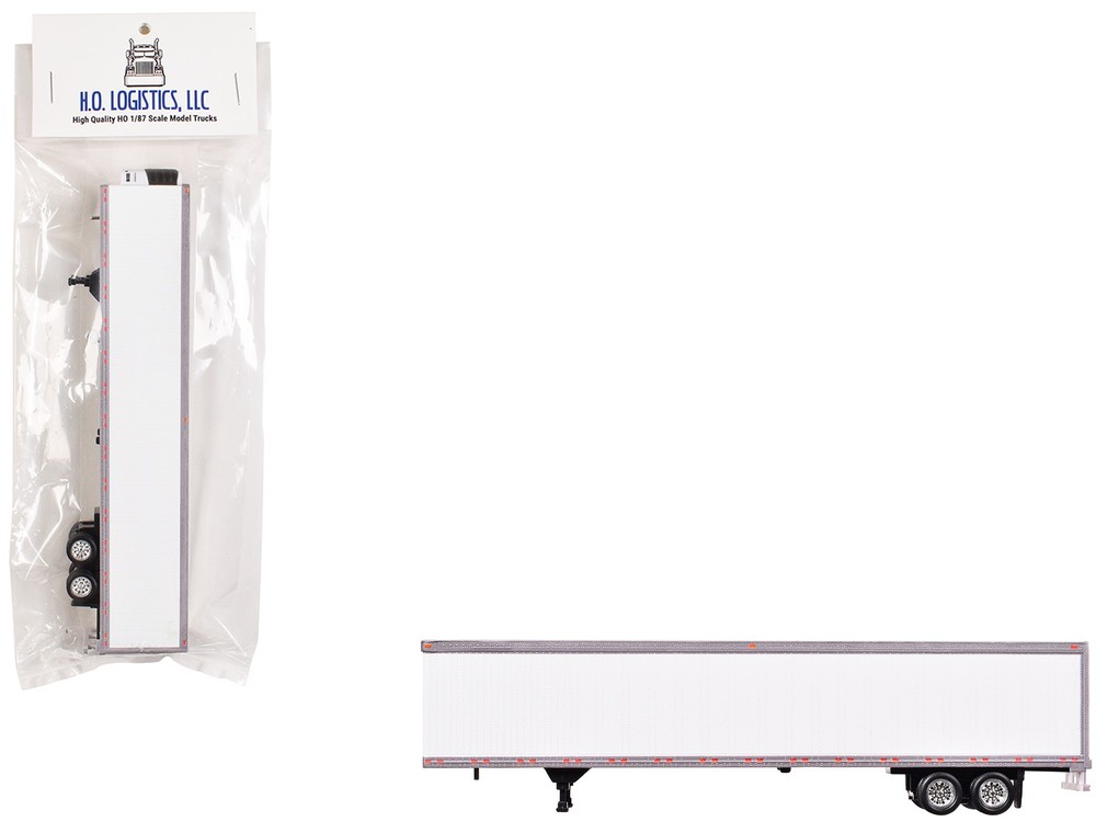 HO Logistics Replicas HL-158 1/87 Box Trailer with Reefer White (HO)