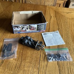 Revell Hot Rod Lincoln LSC Pro Street Kit #7456 1990 STARTED/INCOMPLETE
