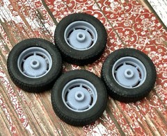 1/24 Scale: 15-inch “1963 Corvette 6-Spoke” Resin model car wheels/tires