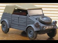 MIB Fujimi 1/76 Kubelwagen and BMW R75 Motorcycle with sidecar