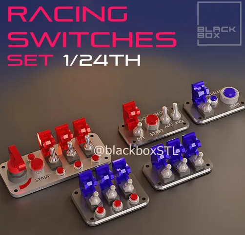1/24 1/25 Scale Resin Race Switches