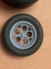 Resin 17/15 Scale in. “Weld Magnum III” Drag Wheels W/ Cheater Slicks 1/24,1/25