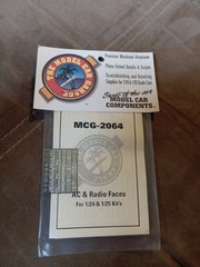 The Model Car Garage Ac & Radio Faces For 1/24&1/25 Model Kits