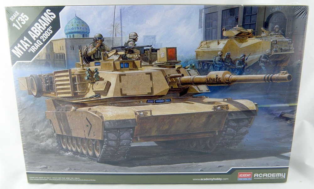 1/35 Scale M1A1 Abrams Tank “IRAQ 2003” Plastic Model Kit – Academy #13202
