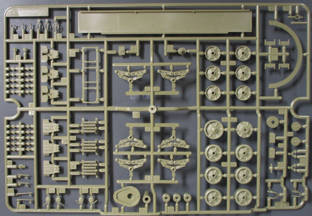 Tamiya 1/35th Scale US M10 Tank Destroyer – Parts Tree A from Kit No. 35350
