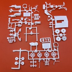 1968 Camaro Z/28 AMT Hood Wheels Engine Trans Headers Model Parts 1:25 New 10