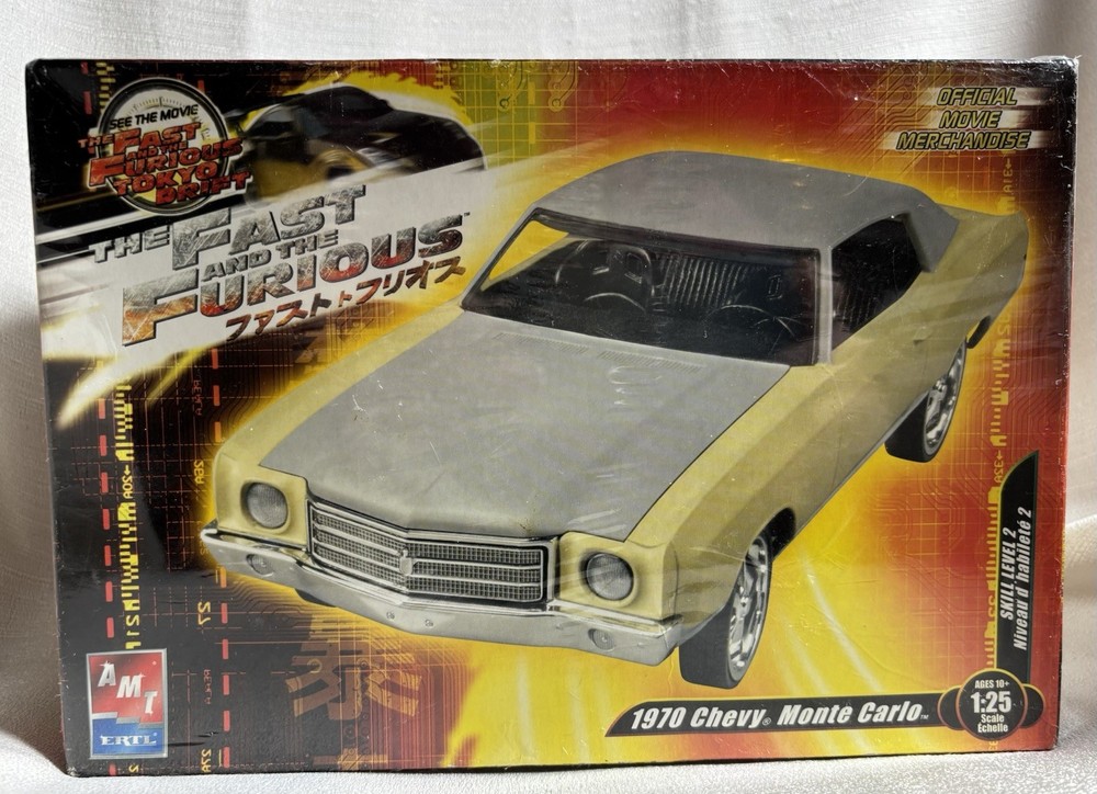 Fast and Furious Tokyo Drift – 1970 Chevy Monte Carlo 1:25 AMT Model Car SEALED