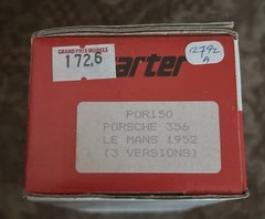 Starter Porsche 356 Le Mans 1952 Resin Car Kit 1:43 Por150 Made In France