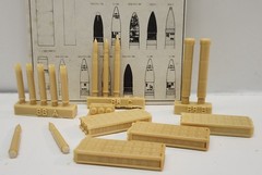 Verlinden Productions 1/35 Resin set 1-2 WWII German Army 8.8cm AMMO 200-201