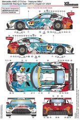 LB Production 1/24 Merc AMG GT3 Evo “Hatsune Miku” Super GT 2023 Decal LB24090