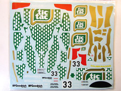 Decalpool 1/24 Porsche 962 “Tic Tac” #33 Silverstone 1990 Decal Sheet DP167