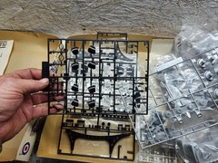 Entex 1970s Honda C750 Four Engine 1/3 Scale 750 Model Kit partially built