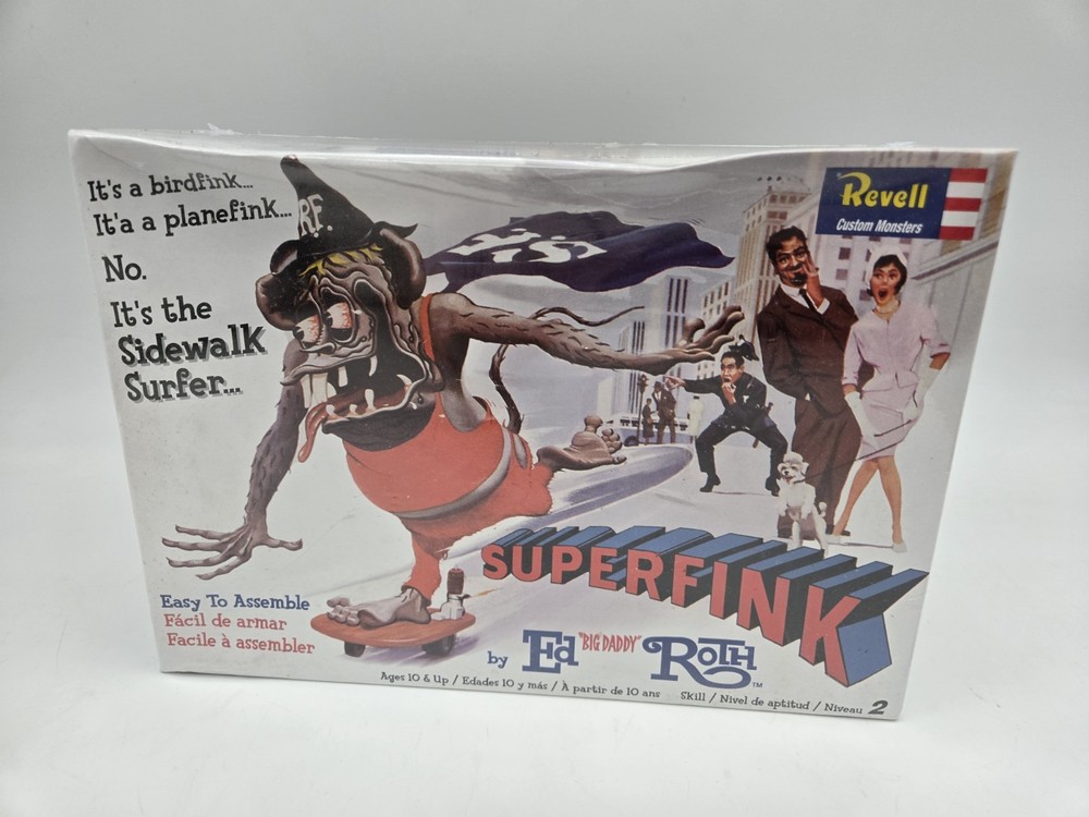 Revell SUPERFINK Ed Big Daddy Roth 2004 Reissue Rat Fink Model Kit