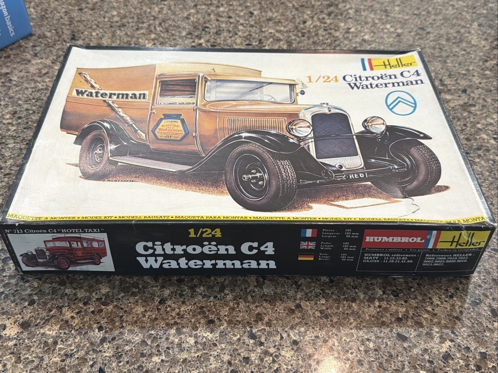 HELLER 1/24 SCALE CITROËN C4 “ WATERMAN” SEALED INSIDE! CIRCA 1970’s! VMCP!