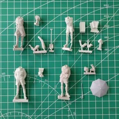 1/35 Scale Die-Cast Resin Figure Model Kit North Africa DAK Soldiers At Rest …