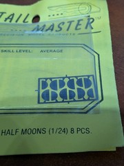 Detail Master – #2033 – 1:24 Scale – Headlight Half Moons – NOS