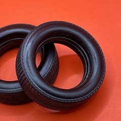 64-1/2 Mustang Convertible Revell Tires Wheel Hubs Set 4 Model Parts 1:24 New 3