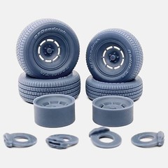 1/24 Resin 15 inch C3 Corvette YJ8 Wheels, BFGoodrich Radial T/A Tires