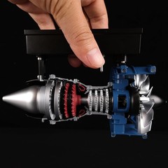 Educational DM122 Turbofan Engine Model Kit – All-Metal, 1:20 Scale Assembly Kit