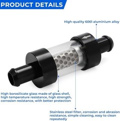 5/8″ Universal Filter Inline Heater Core Coolant Filter and Inspection System…