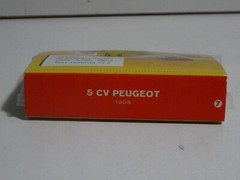 Vintage CITGO Antique CAR COLLECTION #7 1905 5 CV Peugeot Matchbook Model kit