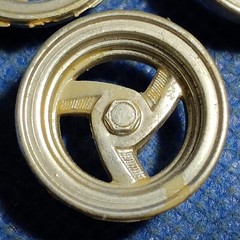 🌟 3 Spoke Custom Wheels 1:25 or 1:24 Scale 1000s Model Car Parts 4 Sale