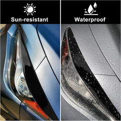 Glossy Black Eyelid for Q50, Headlight Eyelids Headlight Eyebrows Trim Fr
