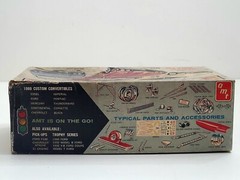 AMT 1960 3 in 1 CUSTOMIZING CONVERTIBLE CAR KIT #139 MODEL BOX ONLY FORD MERCURY