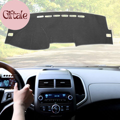 Car Dashboard Cover Gray Polyester Non-Slip Dash Cover Mat Protector Carpet Sunp