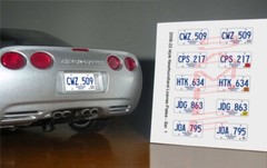2008 – 2022 NEWFOUNDLAND CANADA miniature LICENSE PLATES for 1/25 MODEL CARS