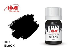 Acrylic Paints Set for WWI US Vehicles Grey, Brown, Green, Black ICM 3051