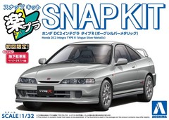 Aoshima 1/32 ACURA INTEGRA TYPE R Snap Model Kit -SILVER-