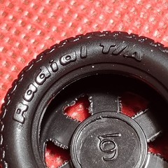 Stock Wheels & Tires 1988 Chevy Corvette 1:25 scale model car part MPC