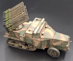 KM Model 35005 8cm Raketenwerfer Auf Fahrgestell S 303 (f) scale 1/35