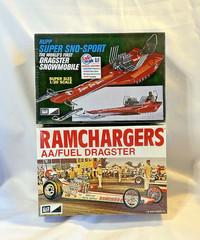 MPC RamChargers And MPC Super Sno-Sport Dragsters NEW In SEALED Boxes- 2 Kits!!