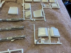 1 25 scale model parts Chrysler Turbine Car Seat,bumpers And More Lot Only