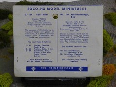 Roco Minitanks (NEW) Z-164 1/87 WWII US M-119 6T Closed Van Trailer Lot #7220©