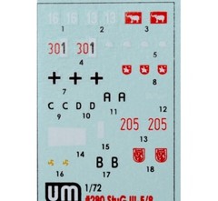 UNIMODELS UM 280 Plastic scale models kit Scale 1:72 Sturmgeschutz 40 Ausf F/8