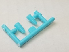 1957 Corvette FENDER SCOOPS from AMT 1:25 Model Kit 57