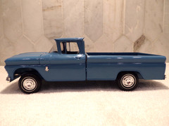 1963 Chevrolet Apache Pickup BLUE Dealership Promo No Original Box But REAL NICE