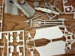 Unassembled Model Car Kit Parts Lot