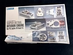 Gunze Sangyo RESIN Super Detail Engine/Interior for Pz.kpfw IV Ausf G, UNOPENED