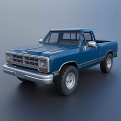 1/25 resin 3d printed 1987 Dodge Ram W150 pickup by Andrey Bezrodny