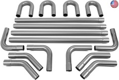 DNA Motoring ZTL-225RAW 16Pcs 2.25 Inches OD DIY Custom Mandrel Exhaust Pipe