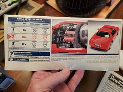 VINTAGE REVELL 2001 CORVETTE Z06 Model Kit New Open Box Complete/started 1/25