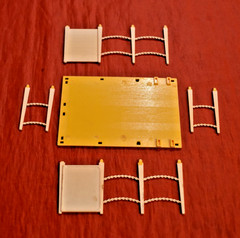 Monogram Vintage Beer Wagon Bed Parts 1/24